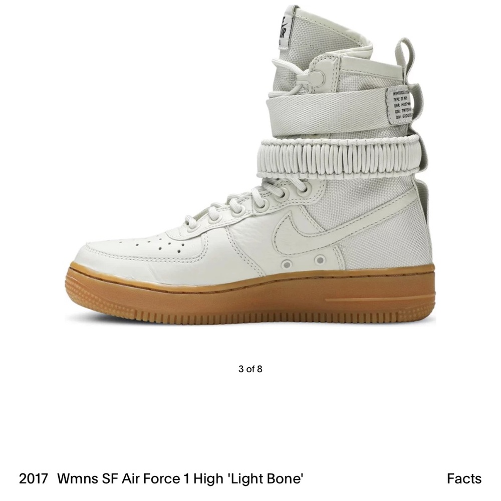 2017 Nike 
Wmns SF Air Force 1 High 'Light Bone'